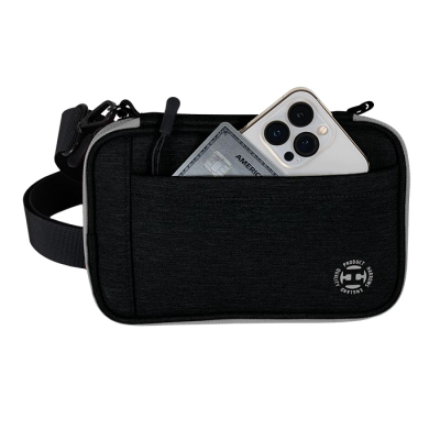 Kuti dart Harrows Smart Case 6 XL, për 6 shigjeta, me brez shpatulle, gri e zezë