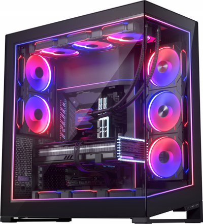 Set drite DRGB Phanteks NV9 Premium, 4 module LED D A RGB, për kornizën jashtme të NV9-s, ngjyrë e zezë