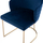 Kolltuk Solana velvet + këmbë ar 54×63×87 cm (HM9275.08), kaltër/ ari
