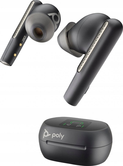 Kufje wireless Poly Voyager Free 60+ UC, TWS, me adapter BT700 USB A, të zeza