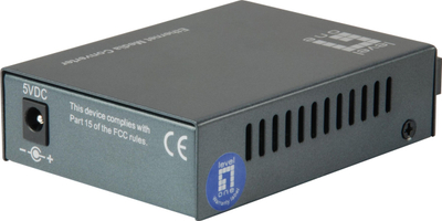 Konvertues rrjeti LevelOne FNC-1102, RJ45 në SC, Fast Ethernet 10/100, single mode, gri