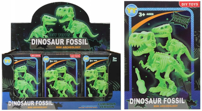 Lodër dinosaur fosforeshent DIY Toys, montim me vida, 3+, jeshile