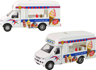 Set lodër kamper akulloresh Leantoys MIX, veturë metalike die cast, mekanizëm fërkimi, shumëngjyrëshe