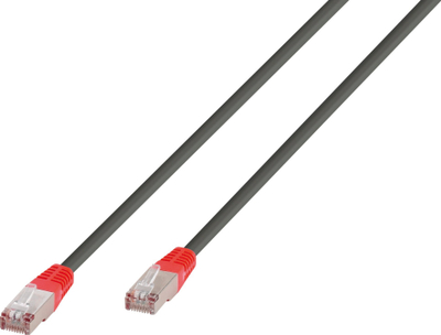 Kabllo interneti Vivanco CAT 6, 2m, RJ45, gri me fi she të kuqe