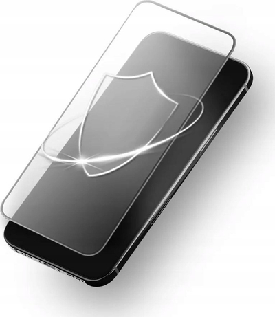 Xham i temperuar Forcell Ultra Clear, për iPhone 16 Pro, 0.3mm, kornizë e zezë