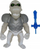 Figurinë lodër Epee Monster Flex, skelet luftëtar, trup i zgjatshëm, me shpatë blu