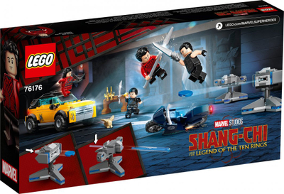 Set ndërtimi LEGO Marvel 76176 Escape of the Ten Rings, lojë aksioni, shumëngjyrësh