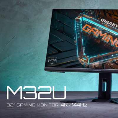 Монитор Gigabyte M32U EK, 31.5", 4K UHD, 144Hz, црн