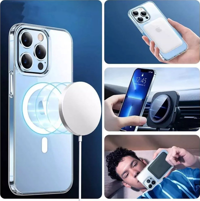 Mbulesë telefoni Tech-Protect Flexair Hybrid MagSafe për iPhone 14 Pro, transparente
