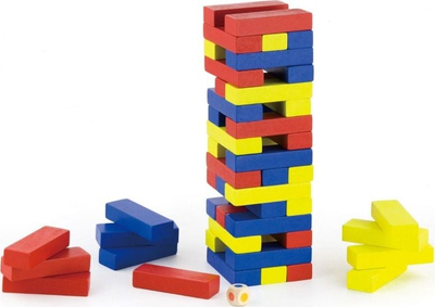 Игра со кули Viga 56215VG Jenga, дрво, сива