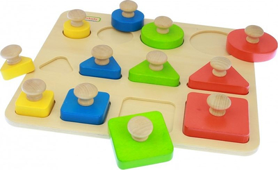 Lodër me forma Masterkidz Wooden Color Sorter, shumëngjyrëshe