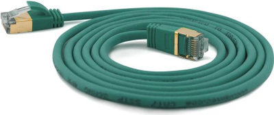 Kabllo rrjeti Wantec Extra Thin Cat.7, 0.1 m, S FTP, jeshile