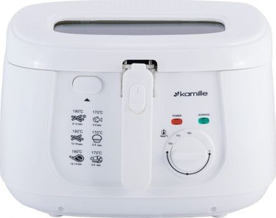 Fritezë elektrike Kamille KM6811, 2.5L, 1800W, e bardhë