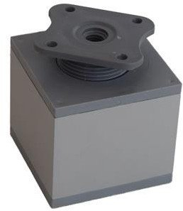 Këmbë rregulluese metalike LEGO 6080, 60x60x6080 mm, gri