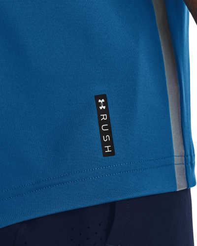 Bluzë sportive Under Armour Rush 2.0 Vent SS, për burra, me mëngë të shkurtra, blu