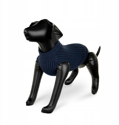 Sweter për qen Barry King, masa L, 45 cm, blu e errët