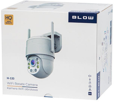 Kamerë sigurie IP WiFi PTZ, 3MP, detektim lëvizjeje, e bardhë