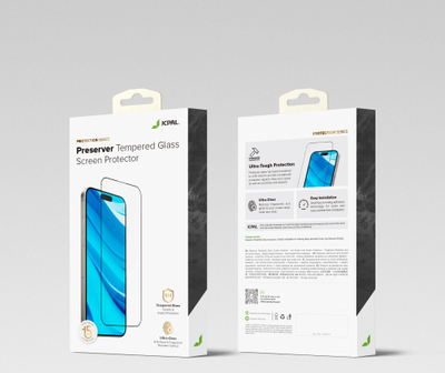 Xham mbrojtës JCPal Preserver për iPhone 16 Pro Max, xham i temperuar me kornizë të zezë