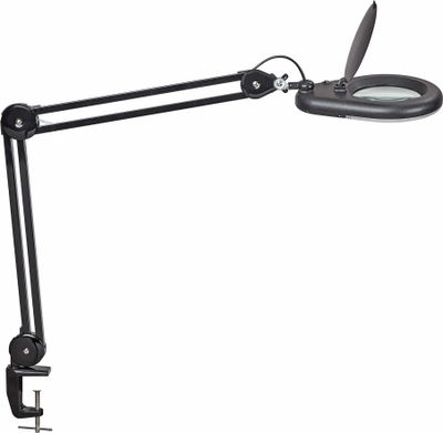 Лупа со светло MAUL MAULviso LED, 50 cm, со стега, црна