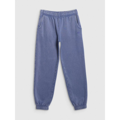 Trenerka për goca 4F 4FJRAW25TTROF1473, jogger, pambuk, blu