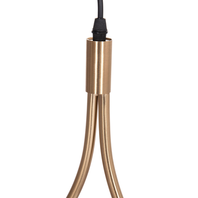 Llambë varëse tavani Droplet HM7503.12, E27, metal, e artë e bardhë