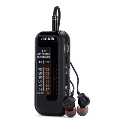 Radio Mini me Zë Hyperbass dhe Kufje AIWA R-22