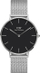 Orë për femra Daniel Wellington Petite Sterling, e zezë/argjendtë