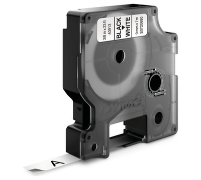 Shirit etiketash Dymo D1 40913, 9mm x 7m, i bardhë