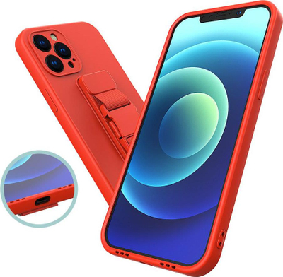 Kopertinë me varëse Hurtel Rope, Samsung Galaxy A72 4G, xhel TPU, e zezë