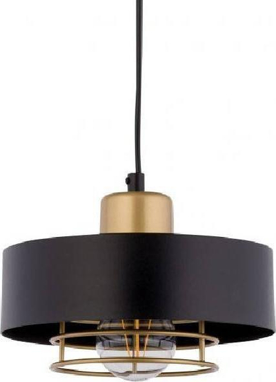 Lampë vare Sigma Poker 32060, E27 60W, metal, e zezë me të artë