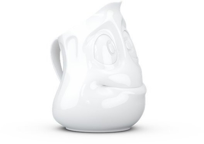 Kubë qumështi FIFTYEIGHT Creamer Jug Jolly Face, porcelan, 325 ml, e bardhë