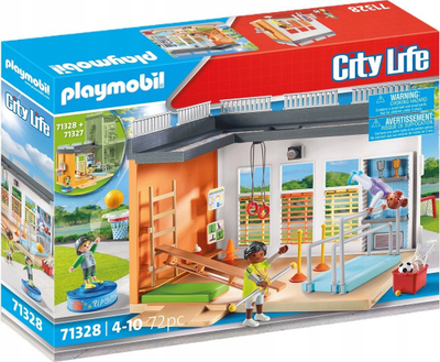 Set lodre Playmobil City Life School Sports Hall, 72 pjesë, për fëmijë 4-10 vjeç, shumëngjyrësh
