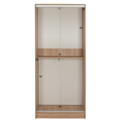 Dollap rrëshqitës ADLER HM2436.01, 90x45x210 cm, melaminë, sonama oak