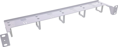 Panel për rregullim kabllosh InLine 19", 1U, 5 mbajtëse plastike, gri