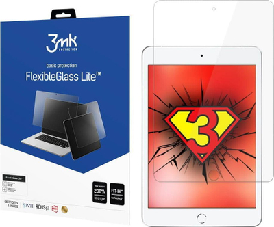 Xham hibrid 3mk FlexibleGlass për Apple iPad Pro 12.9, gjenerata 3‑të dhe 4‑t, transparent