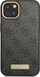Klliko Guess 4G Logo Plate MagSafe për iPhone 14 Plus 6.7", e zezë