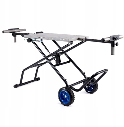 Stativ për sharrë prerëse Evolution Chop Saw Stand, palosës, me rrota, gri me të zezë