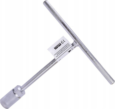 Çelës tub T pa firmë 19mm, gjatësi 190mm, metalik