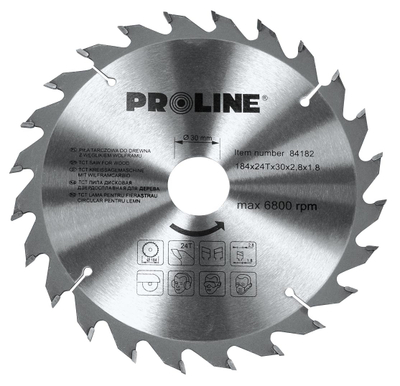 Sharrë rrethore për dru Pro-Line, 160x30mm