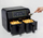 Fritezë elektrike Dual 00C462300AR0, 8L, 2x 4L, inox