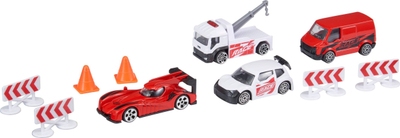 Set lodrash makina Teamsterz Racing Team, 7.5 cm, metal, me shumë ngjyra