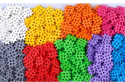 Lodra konstruktore Marioinex Waffle Mini Princess, 60 pjesë, për kalamaj