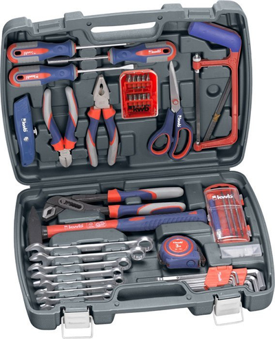 Set veglash KWB 370730, 65 copë, kuti me vete, gri