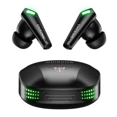 Kufje gaming pa tela Onikuma T308, Bluetooth 5.3, 6 orë bateri, të zeza