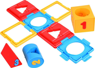 Loja edukative “Logic Cube Game”, kube logjike, mësim formash dhe ngjyrash, shumëngjyrëshe