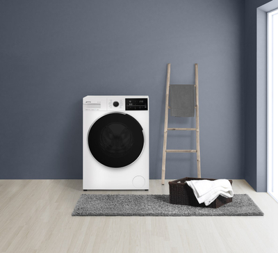 Lavatrice SMEG WNP96SLAAIN, 9kg, motor inverter, e bardhë me derë të zezë