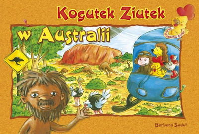 Libër për kalamaj Kogutek Ziutek w Australii, me figura me ngjyra, në polonisht
