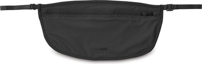 Portofol i fshehtë Pacsafe Coversafe S100, najlon elastik, me rripa që rregullohen, i zi