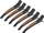 Kapsa flokësh Activeshop Hairdressing E-13, 11.5 cm, set 6 copë, ngjyra neon