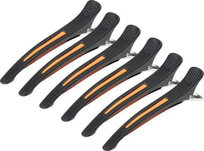 Kapsa flokësh Activeshop Hairdressing E-13, 11.5 cm, set 6 copë, ngjyra neon
